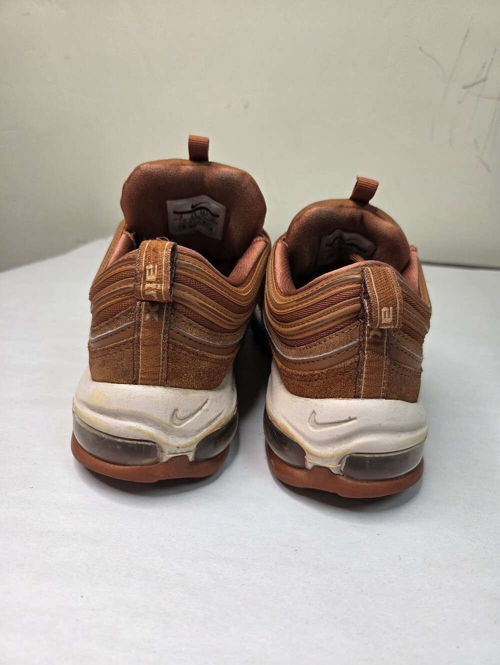 Nike Air Max 97 Bronze Copper Metallic Sneakers Women's US 9 EUR 40.5 Shoes - Picture 7 of 12